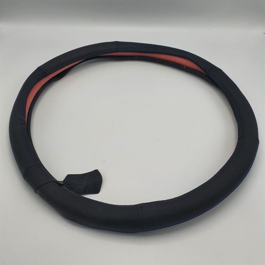 Чохол для керма зі шкіри 450 мм/1 синь.