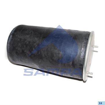 Пневморессора без стакана BPW 881MB/O (2 шп. M12 смещены,1 отв.штуц. M22х1.5мм) (d311x523) \05429400