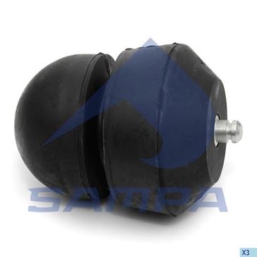 Подушка листової ресори Mercedes (d92x110) \ 6673200077 \ 011.136