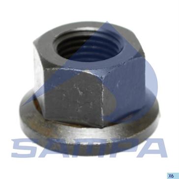 Гайка 7/8"-11BSF/h=26/ ключ-33/ качество: 10/ с шайбой \1749034 \ 041.006  