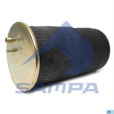 Пневморессора без стакана 4885N1P01 MAN TGM/TGA/TGS/TGX (1шп. M12, 1штуц. M16 смещ., низ отв. d130.8
