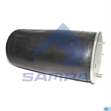 Пневморессора без стакана 942MB/O, BPW 36-1 (2 шп. M12 смещены,1 отв.штуц. M22х1.5мм) (d311x595) \05