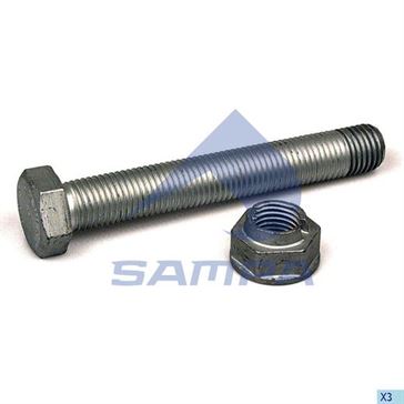 Болт М30x3,5x205 ресори SAF з гайк. \ 3341104819 \ 075.540