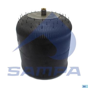 Пневморессора зі склянкою в зборі (сталь) Mercedes 4737NP01 (d330x268 mm) \ 9423203721