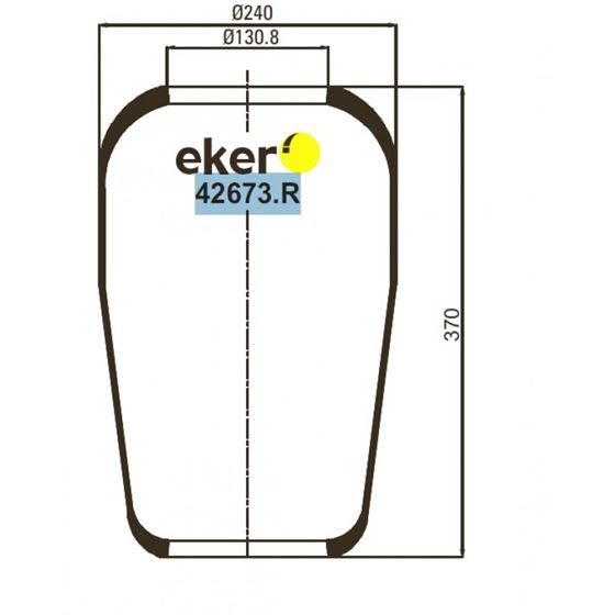 Подушка панчіх 673N на IVECO, DAF, MB, VOLVO, SETRA, SCANIA