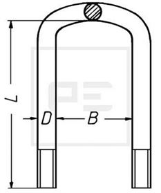 Драбина ресори (M24х3 / L = 83/280 / h = 125) /03.138.44.08.4