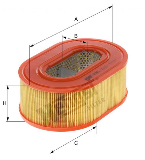 Фільтр повітряний h=87 CATERPILLAR, SCHAEFF, HATZ , AMMANN