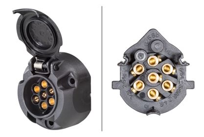 Розетка електрическая пластиковая SW-7 12V 7 PIN 