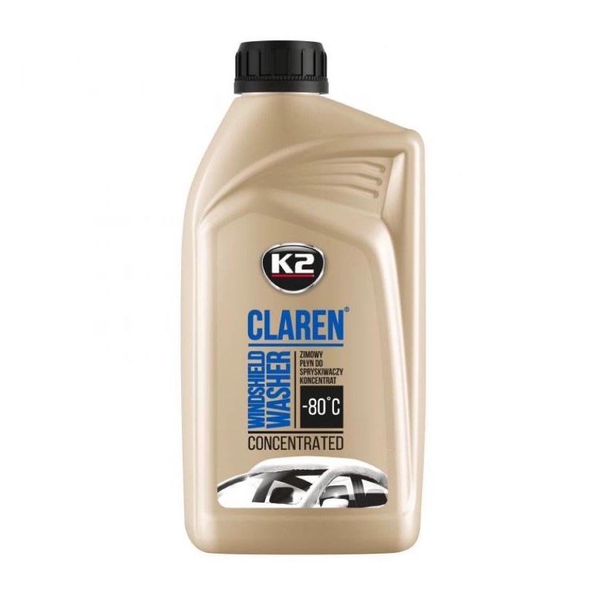 Омыватель стекла зимний K2 Claren Windshield Washer -80 °С с нейтральным ароматом концентрат 1 л 