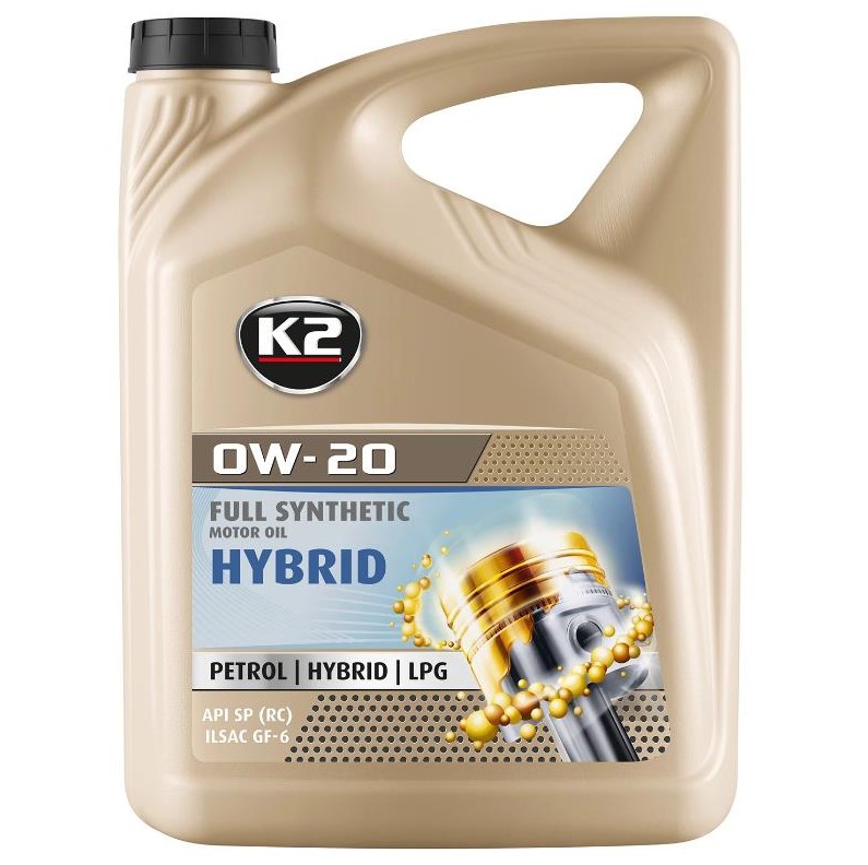Олива моторна K2 Hybrid Oil 0W-20 5 л 