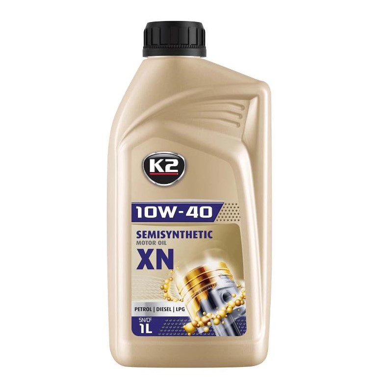 Олива моторна K2 Semisynthetic OIL XN 10W-40 1 л 