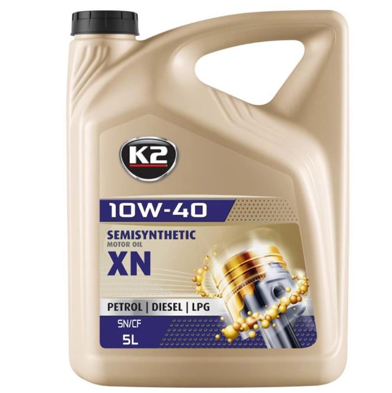 Олива моторна K2 Semisynthetic OIL XN 10W-40 5 л 