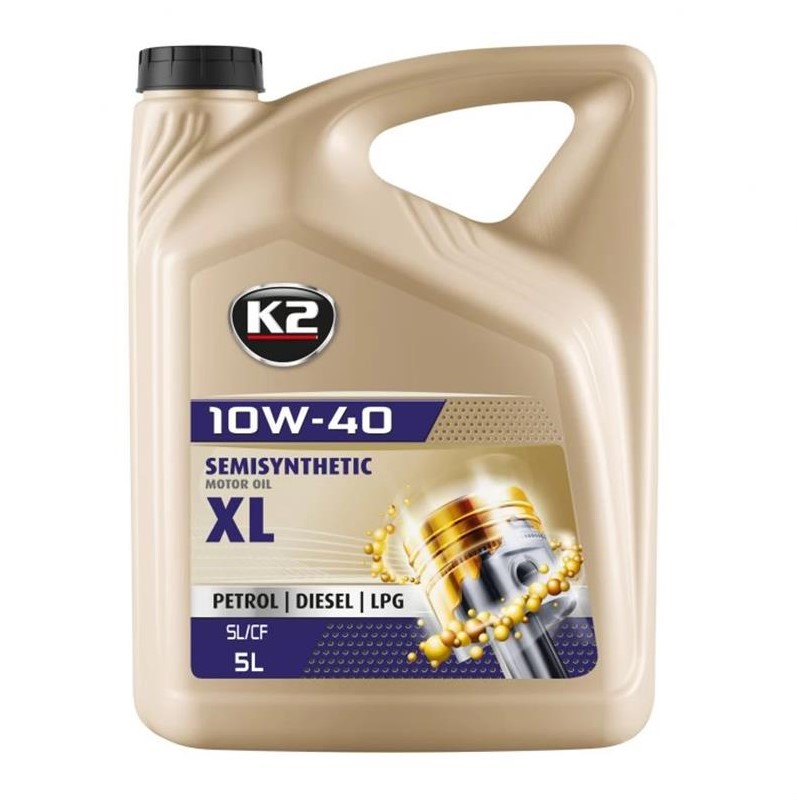 Олива моторна K2 Semisynthetic XL SL/CF 10W-40 5 л 