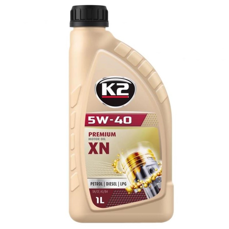 Олива моторна K2 Synthetic Premium SN/CF XN 5W-40 1 л 