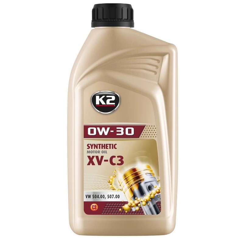 Олива моторна K2 Synthetic XV-C3 0W-30 1 л 