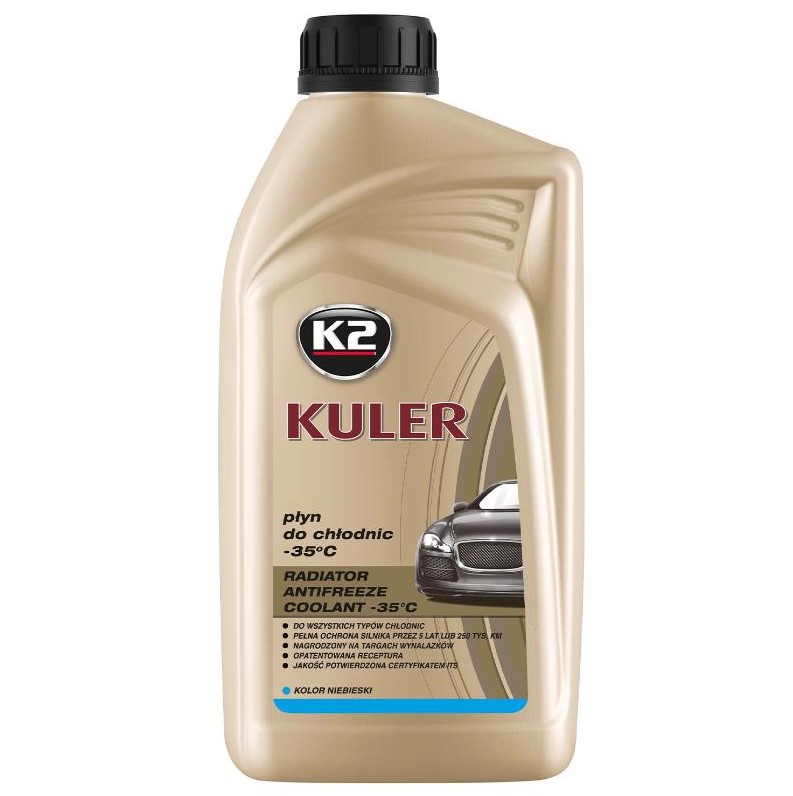 Жидкость охлаждающая K2 Kuler Long Life -35 °C G11 голубая 1 л 