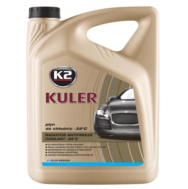 Жидкость охлаждающая K2 Kuler Long Life -35 °C G11 голубая 5 л 