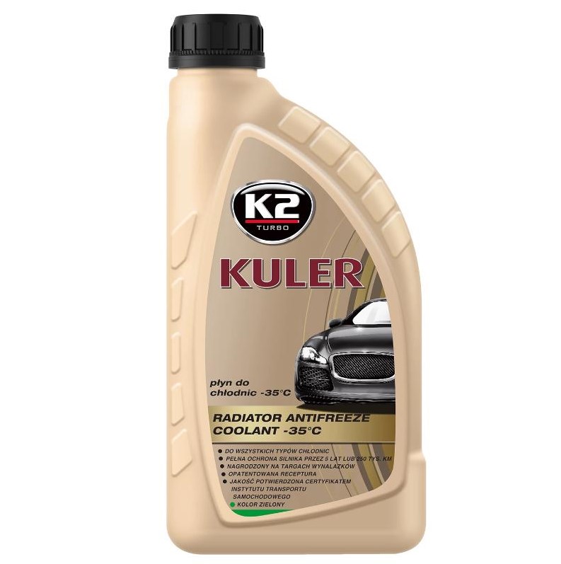 Жидкость охлаждающая K2 Kuler Long Life -35 °C G11 зеленая 1 л 