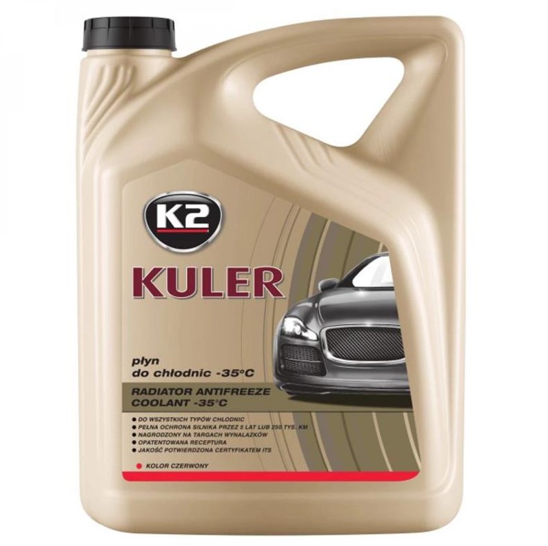 Жидкость охлаждающая K2 Kuler Long Life -35 °C G12 красная 5 л 