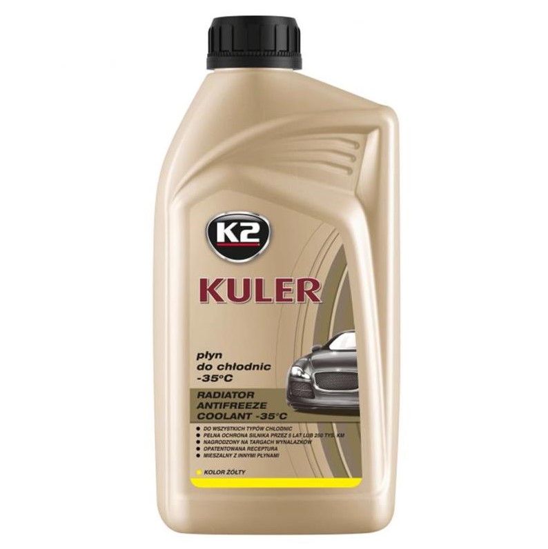 Жидкость охлаждающая K2 Kuler Long Life -35 °C G13 желтая 1 л 