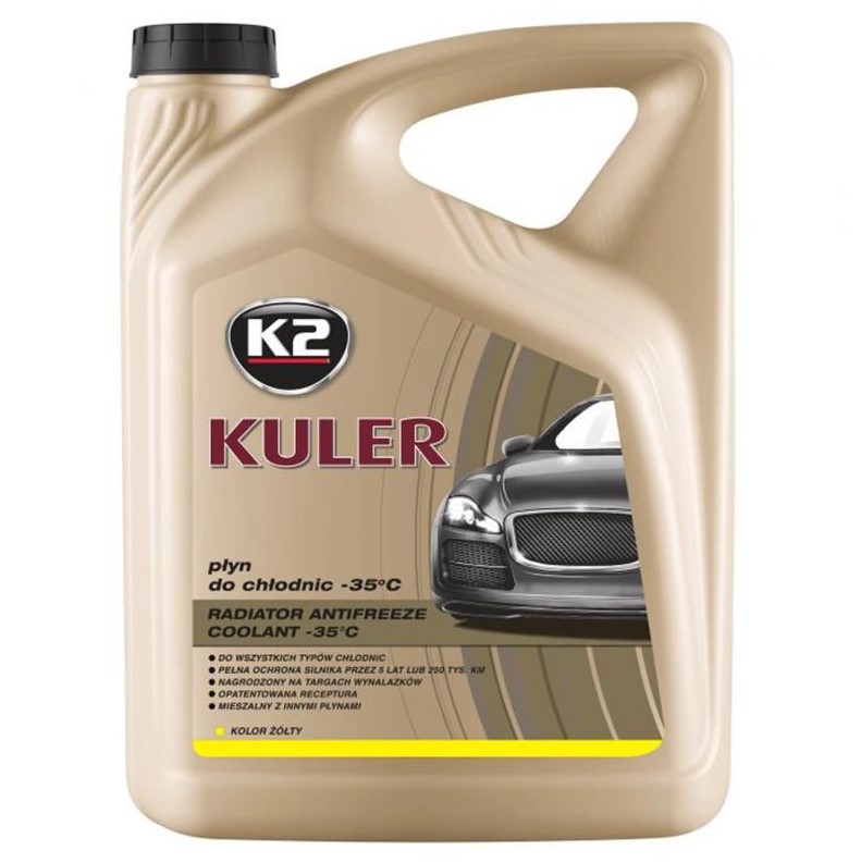 Жидкость охлаждающая K2 Kuler Long Life -35 °C G13 желтая 5 л 