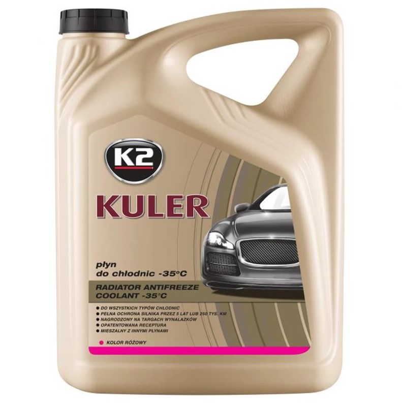 Жидкость охлаждающая K2 Kuler Long Life -35 °C G13 розовая 5 л 