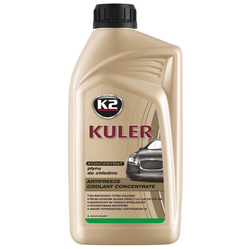 Жидкость охлаждающая K2 Kuler Long Life G11 зеленый концентрат 1 л 