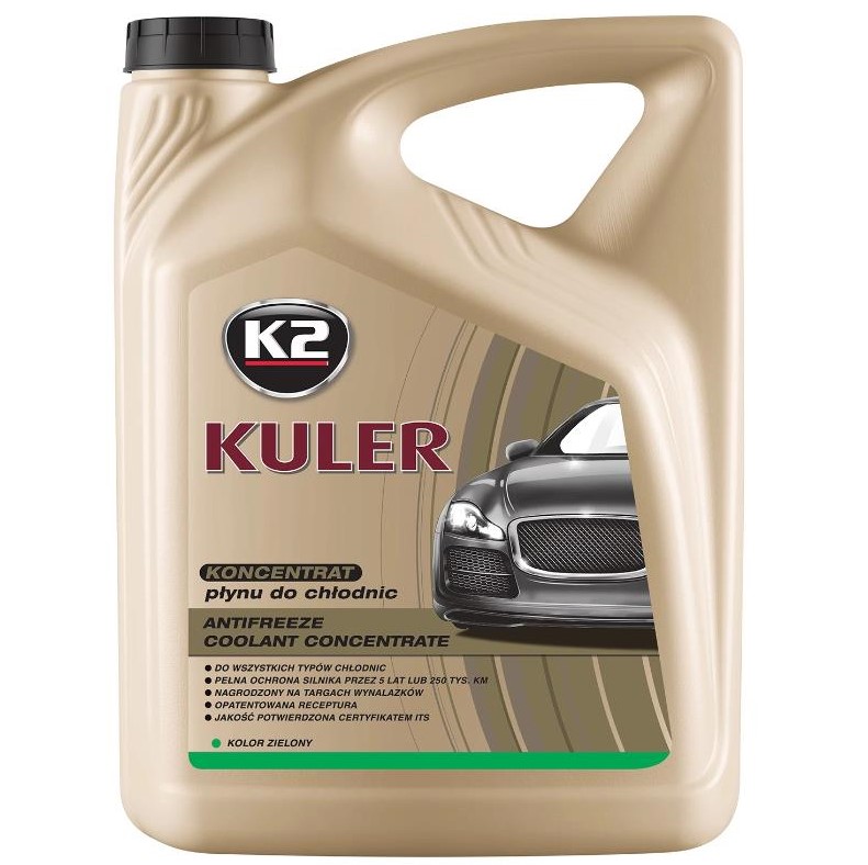 Жидкость охлаждающая K2 Kuler Long Life G11 зеленый концентрат 5 л 