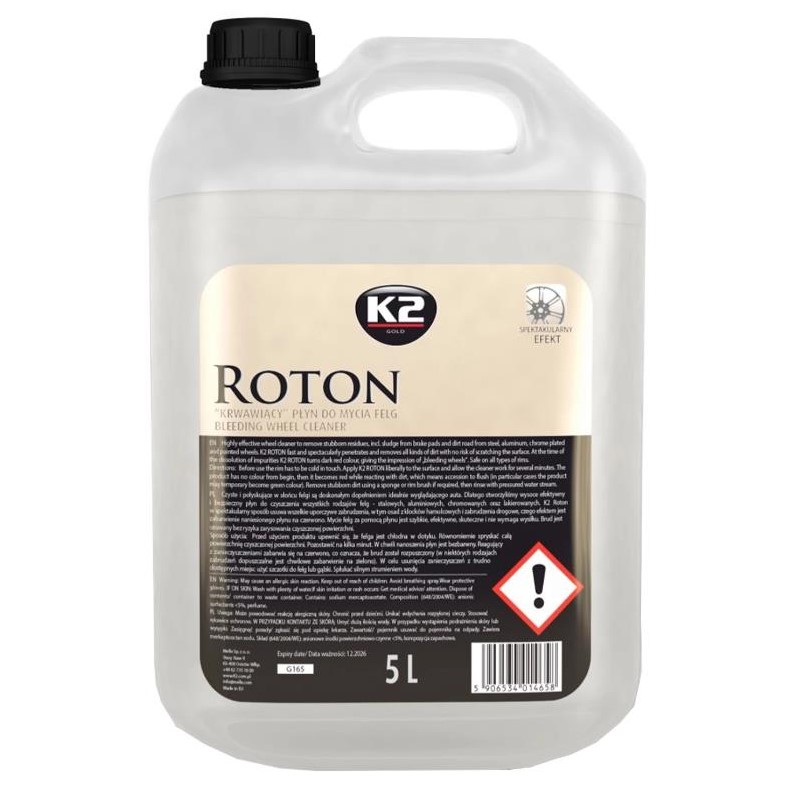 Засіб для миття та очищення дисків та ковпаків K2 Roton 5 л 