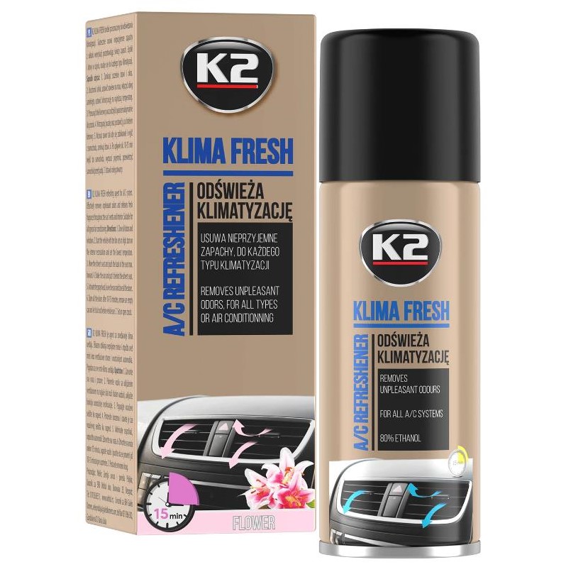 Очищувач системи кондиціонування K2 Klima Fresh "Квітка" 150 мл 