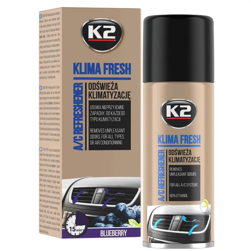 Очищувач системи кондиціонування K2 Klima Fresh "Лохина" 150 мл 