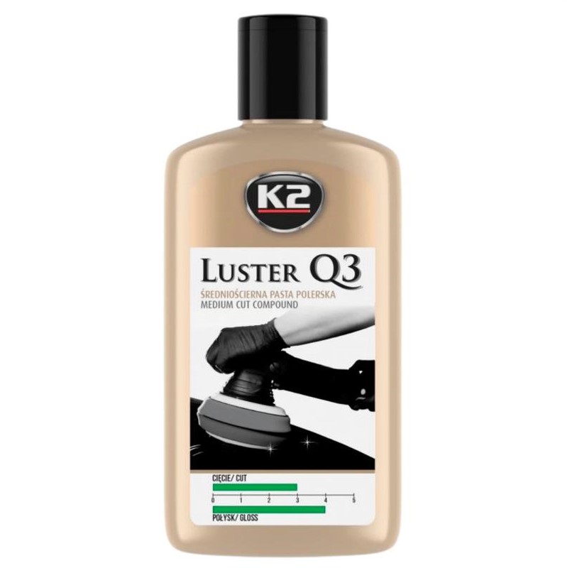 Паста для полірування кузова K2 Luster Q3 зелений металік 250 г 