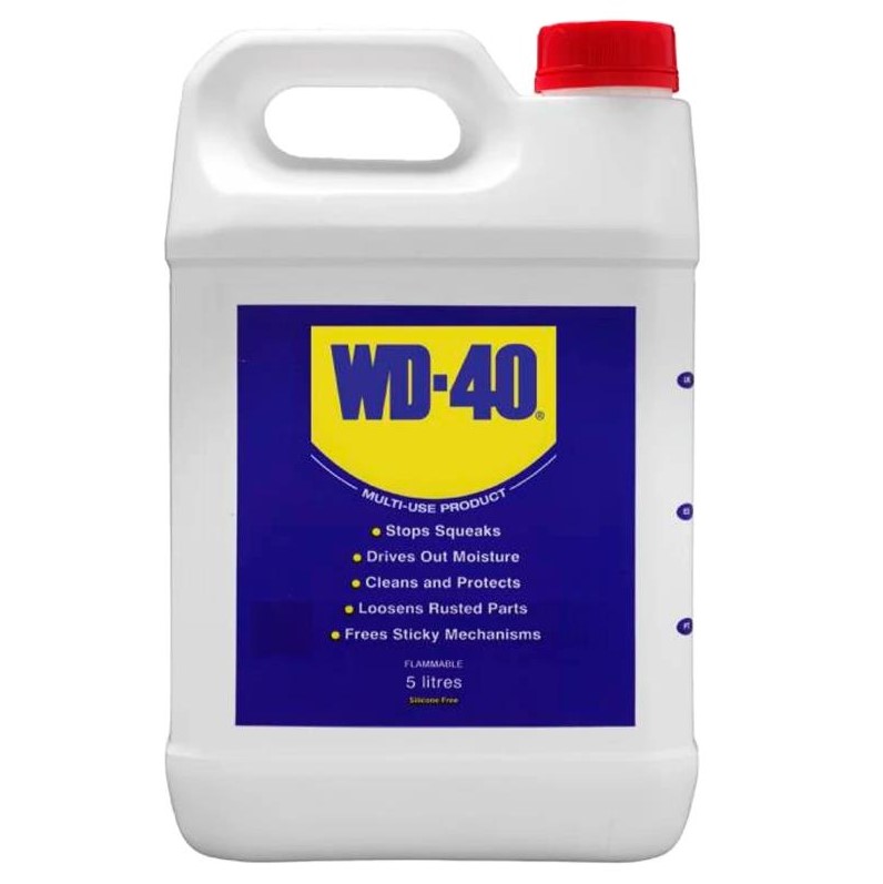 Мастило універсальне WD-40 рідке мінеральне прозоре без розпилювача 5 л 