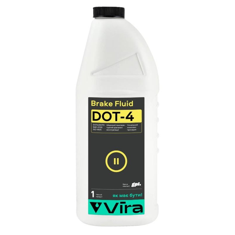 Рідина гальмівна VIRA Brake Fluid DOT-4 1 л 