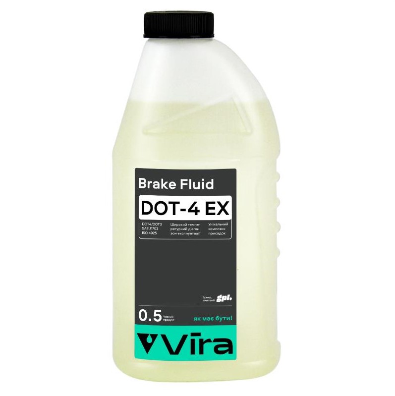 Рідина гальмівна VIRA Brake Fluid DOT-4 EX 0,5 л 