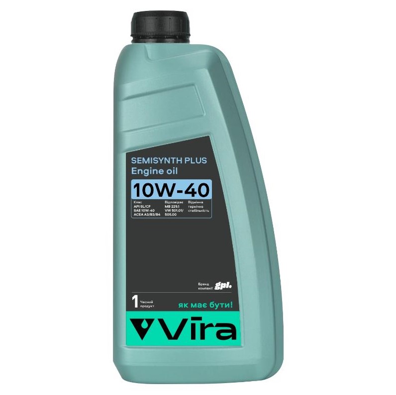 Масло моторное VIRA Semisynthetic Plus 10W-40 1 л