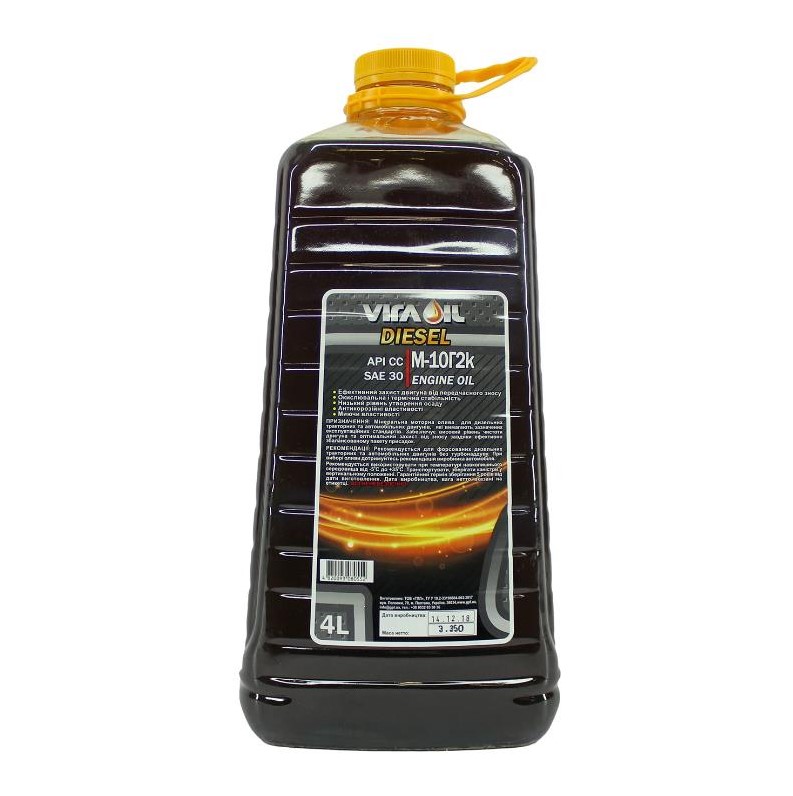 Олива моторна Vira М-10Г2К CC SAE 30 4 л ПЕТ  