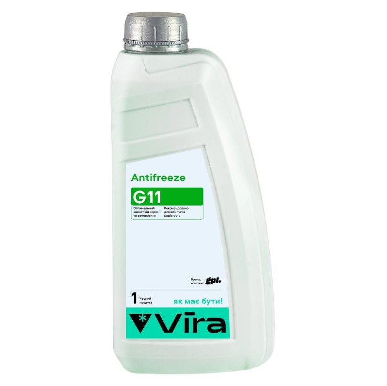 Жидкость охлаждающая VIRA -40 °C G11 зеленая 1 кг