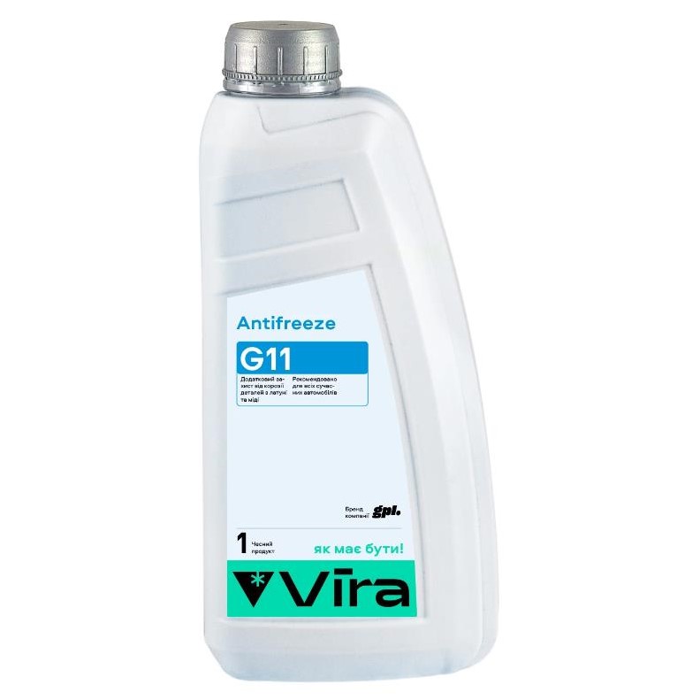Жидкость охлаждающая VIRA -40 °C G11 синяя 1 кг