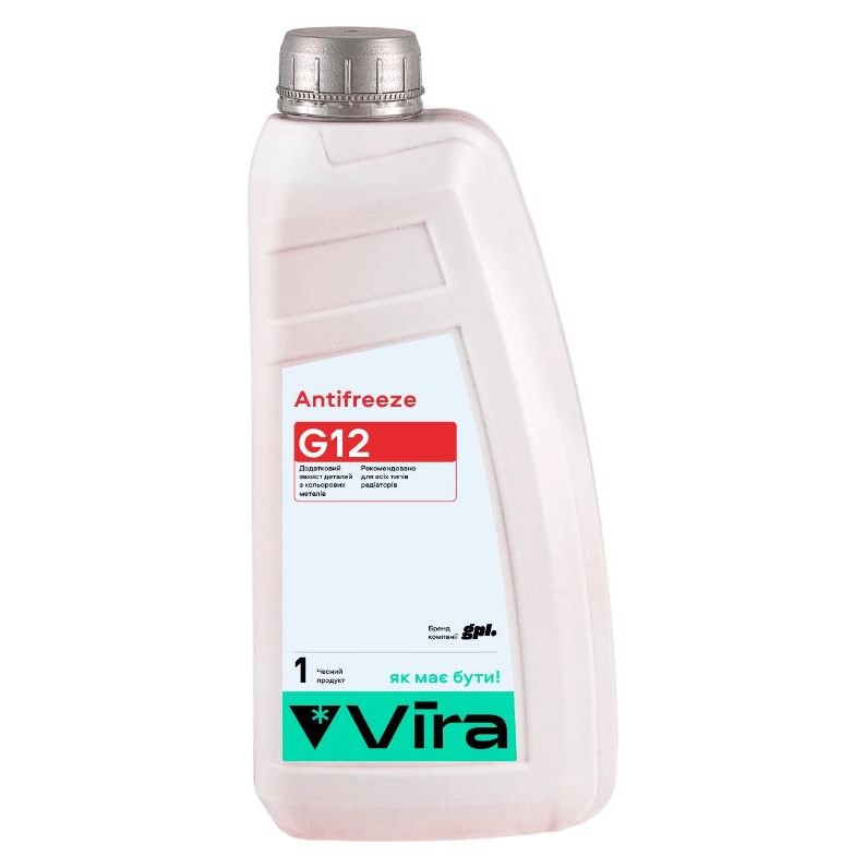Жидкость охлаждающая VIRA -40 °C G12 красная 1 кг
