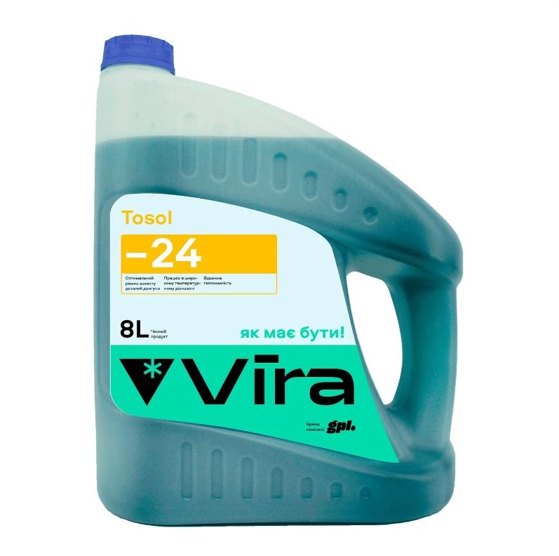 Жидкость охлаждающая VIRA Tosol -24 °C 8 кг