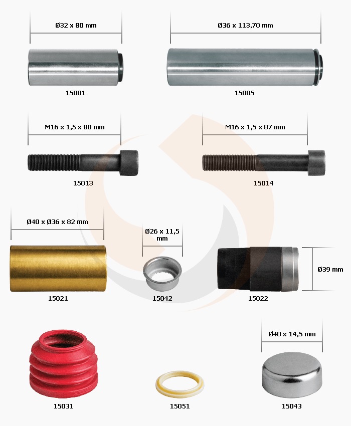 Ремонтний комплект супорту KNORR SN6/SN7/SK7 K000472