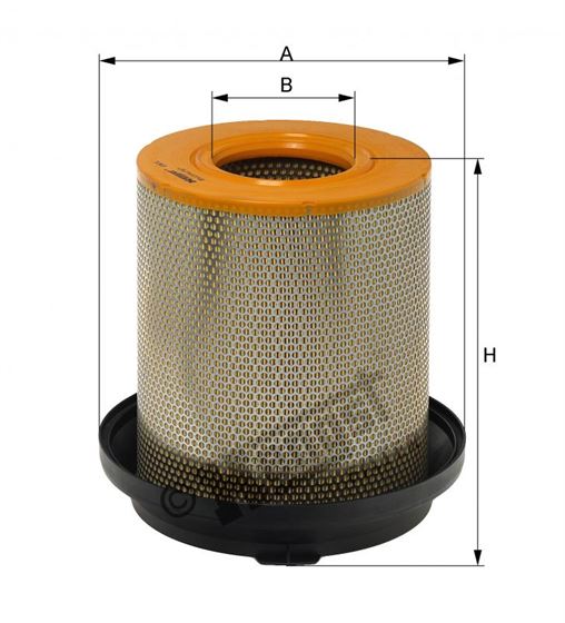 Фільтр повітряний LX3480 с крышкой MB-ATEGO, AXOR