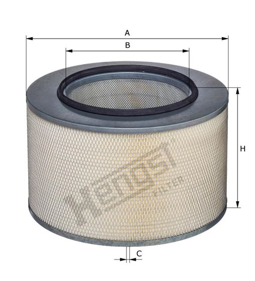 Фільтр повітряний LX507 MB ActrosI/II Axor высота 262