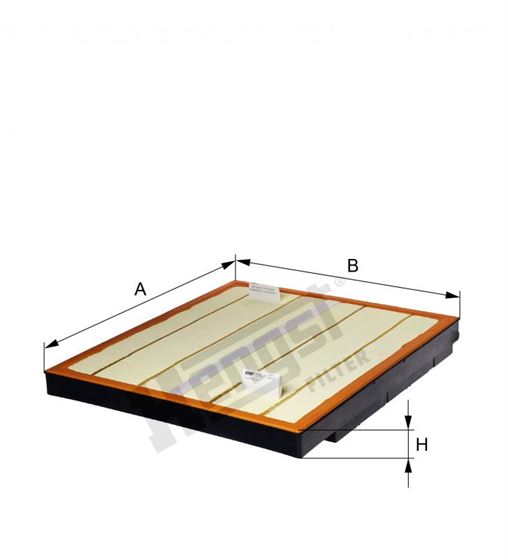 Фільтр повітряний Мерседес Актрос квадратный
