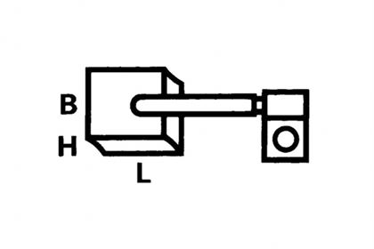 Набір вуглецевих пензлів 17,0 x 25 x 8
