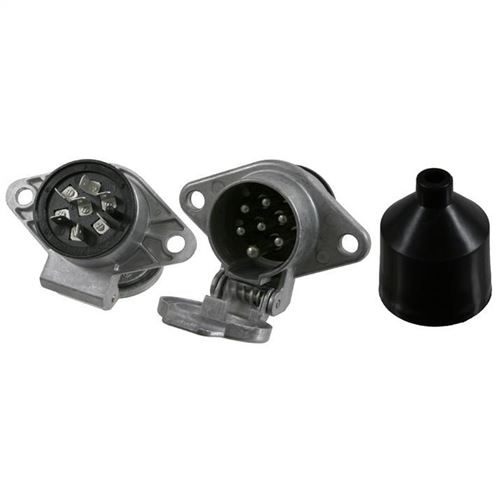 Штепсельная розетка 24V (7 КОНТАКТОВ) N-TYP (ПАПА) ПАЙКА МЕТАЛ.