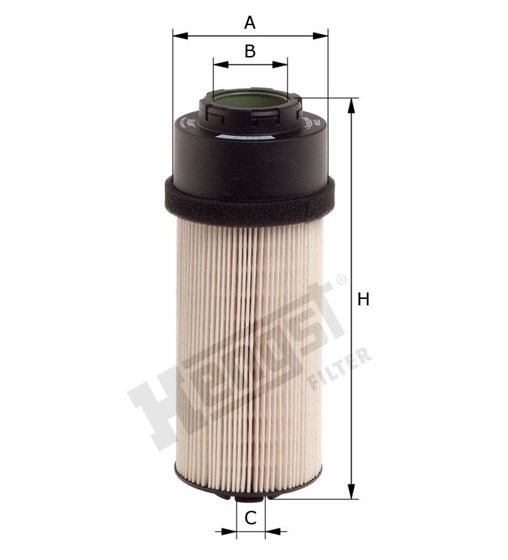 Фільтр паливний h=248 DAF CF75, CF85, XF95; GINAF X-SERIES; SOLARIS