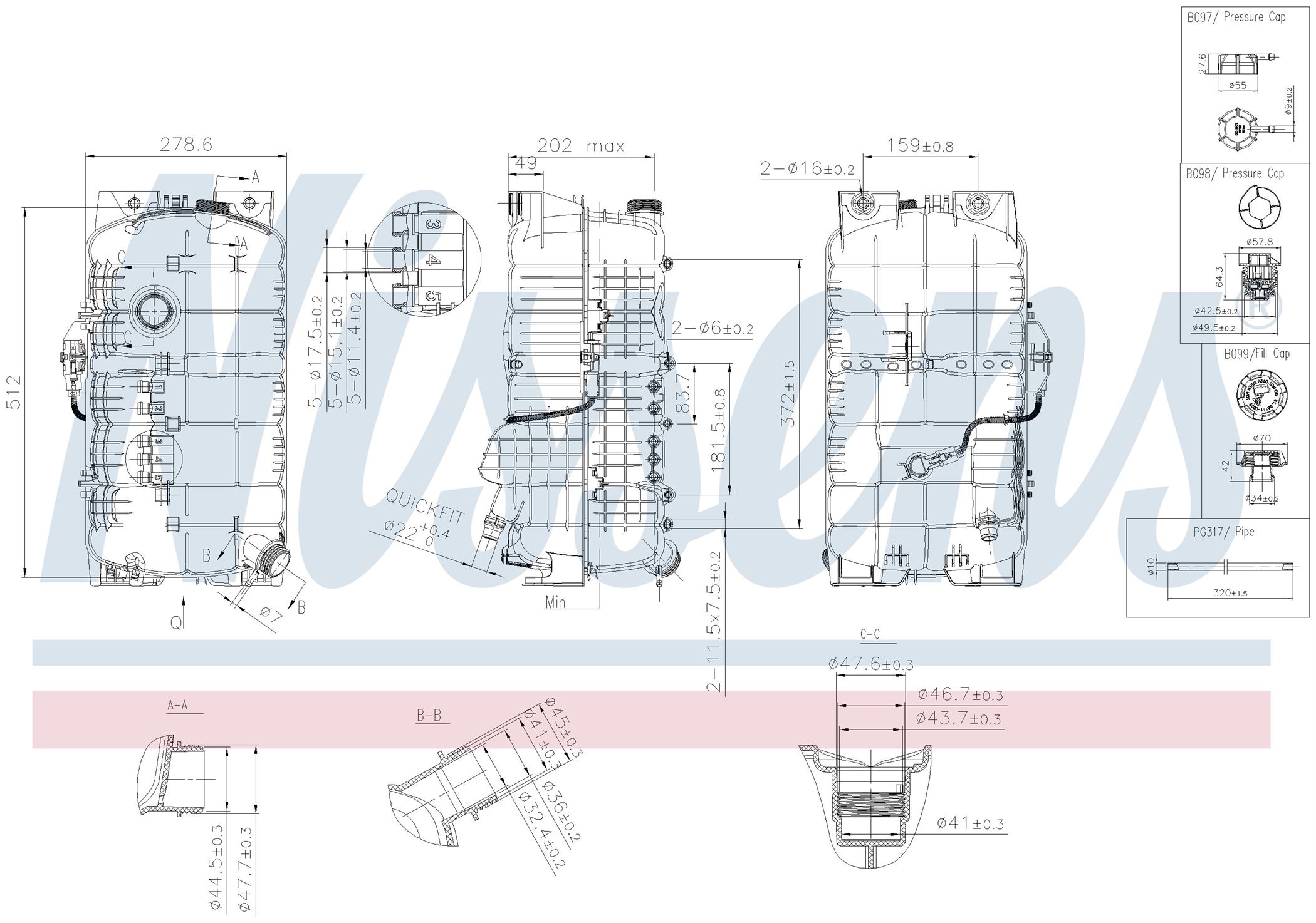 Бачок розширювальний MAN TGX-SERIES (2007) TGX 18.680