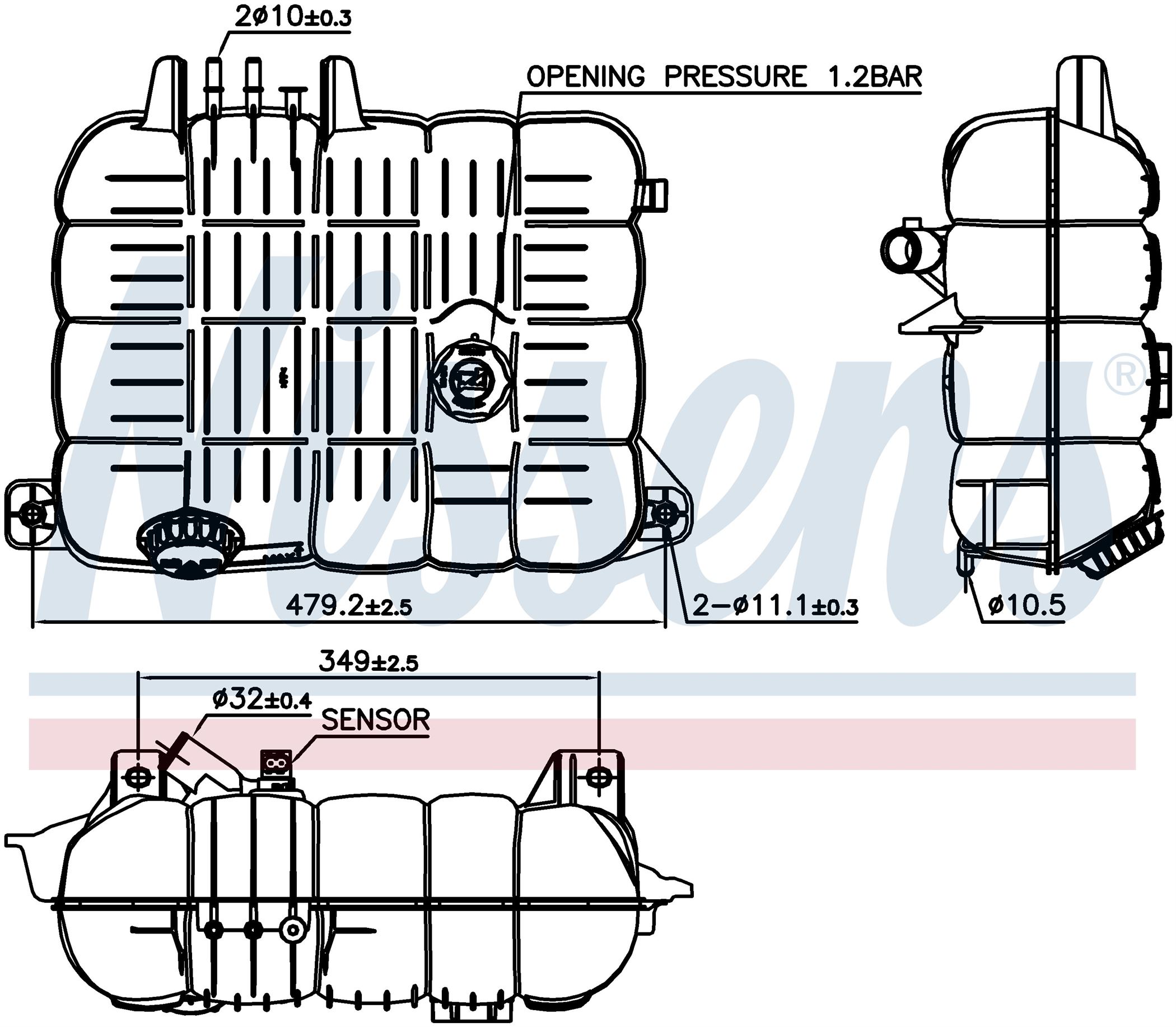 Бачок розширювальний RENAULT K (2014) K380